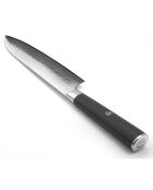 Couteau santoku Damas noir -  29.5 cm