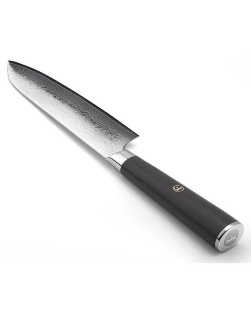 Couteau santoku Damas noir -  29.5 cm