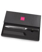 Couteau trancher Damas noir -  32.5 cm