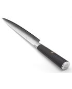 Couteau trancher Damas noir -  32.5 cm