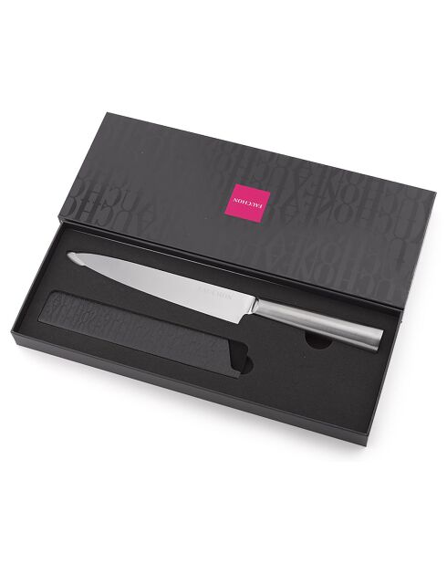 Couteau trancher Miroir gris -  32.5 cm