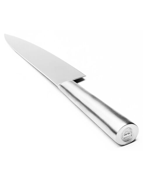 Couteau chef Miroir gris -  32.5 cm