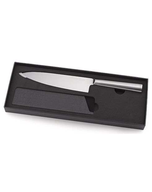 Couteau chef Miroir gris -  32.5 cm