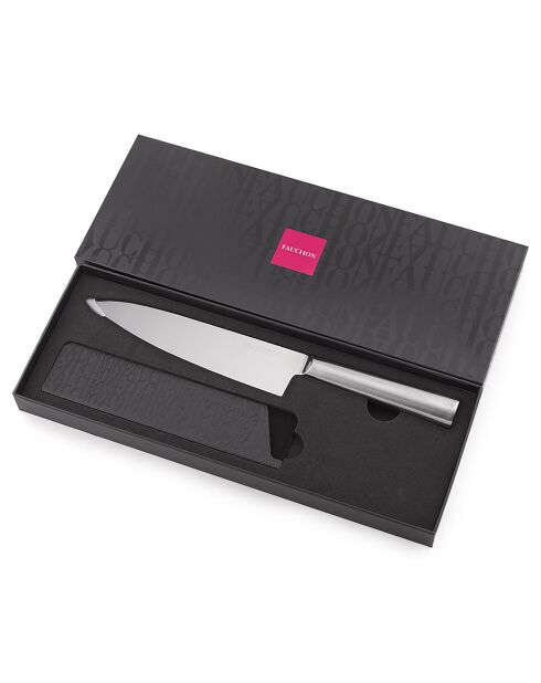 Couteau chef Miroir gris -  32.5 cm