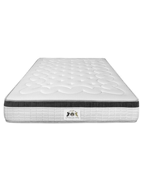 Set materassi in memory foam Atlantis e base bianca/nera - 140x200 cm