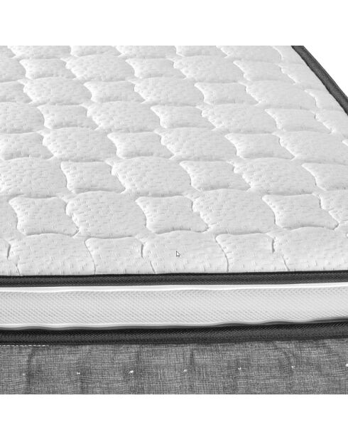 Materasso in memory foam Excellence con coprimaterasso integrato bianco/grigio - 90x190 cm