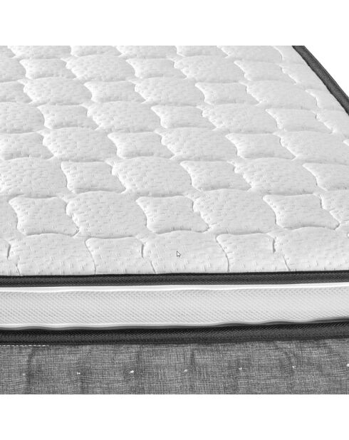 Materasso in memory foam Excellence con coprimaterasso integrato bianco/grigio - 160x200 cm