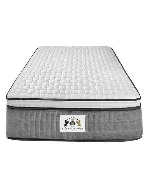 Materasso in memory foam Excellence con coprimaterasso integrato bianco/grigio - 90x190 cm