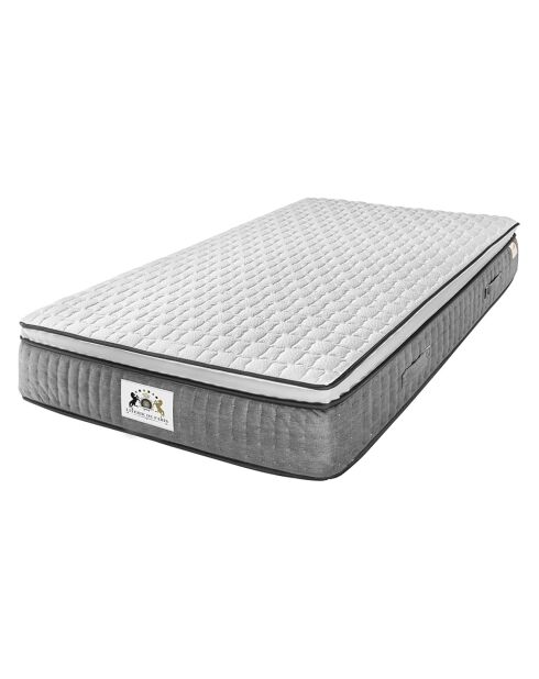Set materassi Excellence in memory foam e base bianca/grigia - 90x200 cm