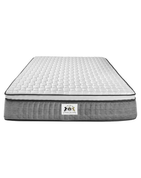 Materasso in memory foam Excellence con coprimaterasso integrato bianco/grigio - 140x200 cm