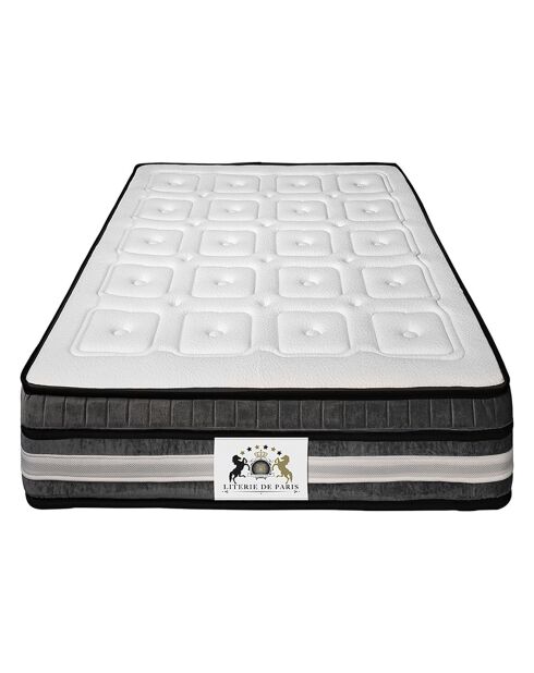 Materasso in memory foam Regency bianco/grigio - 90x190 cm