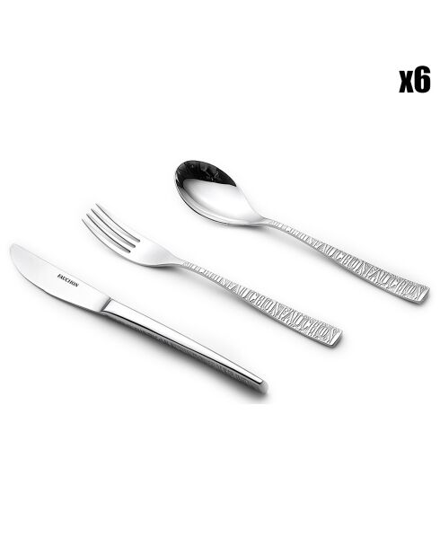 Service entremets Signature argenté - 18 pièces