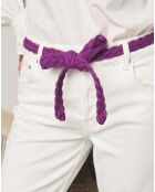 Ceinture Tressee Janie violette