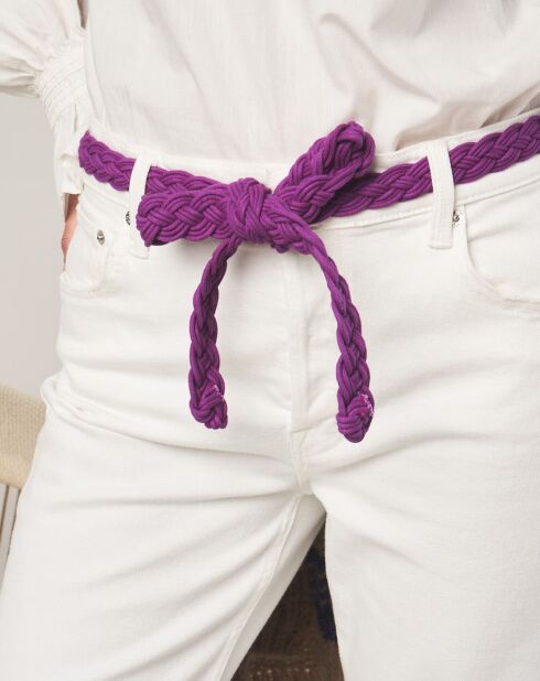 Ceinture Tressee Janie violette