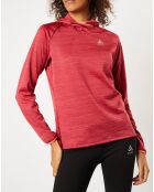 Sweat à capuche Run Easy Warm rouge