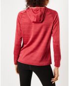 Sweat à capuche Run Easy Warm rouge