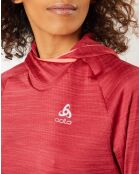 Sweat à capuche Run Easy Warm rouge