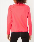 Pull col zippé Berra rose fluo