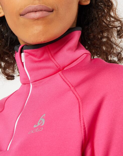 Pull col zippé Ceramicwarm fuchsia