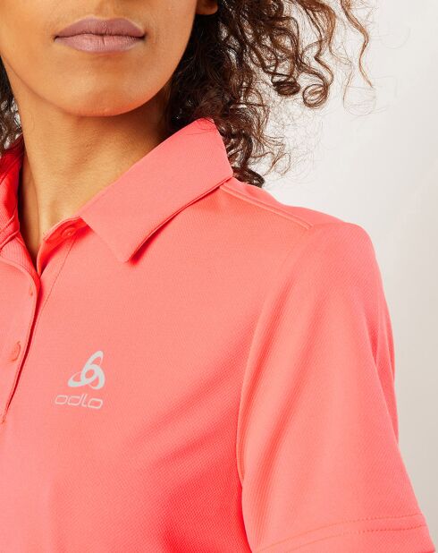 Polo technique Cardada séchage rapide rose fluo
