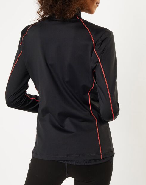 Veste intermédiaire technique Allalin noir/rose/blanc