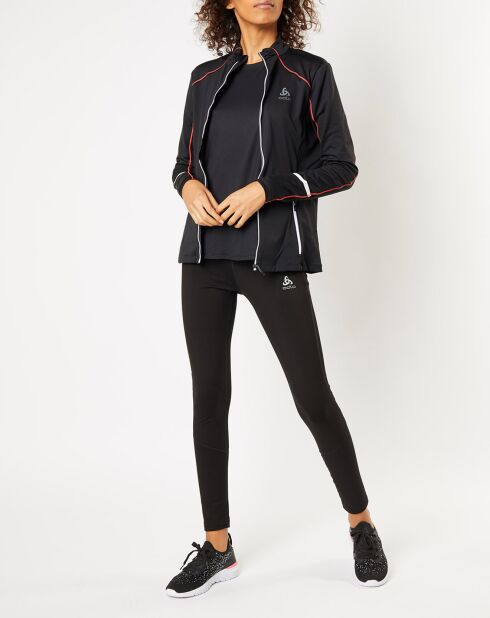 Veste intermédiaire technique Allalin noir/rose/blanc