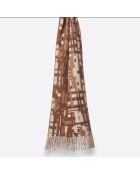 Écharpe 100% Cachemire Arsene camel - 33x190cm