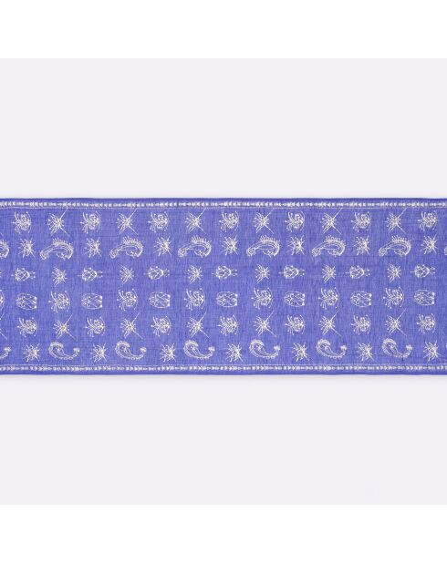 Étole Anatole en Lin mélangé violette - 55x180 cm