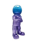 Astronaute Electroplate multicolore/doré - 15.5x11x33 cm