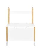 Coffre de rangement Crayon blanc - 60x34x80 cm