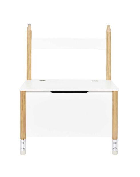 Coffre de rangement Crayon blanc - 60x34x80 cm