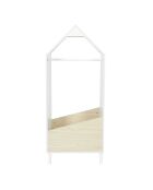Penderie beige/blanc - 48x30x116 cm