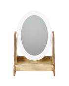 Miroir coiffeuse Bella blanc - 49x32x24 cm
