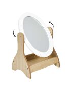 Miroir coiffeuse Bella blanc - 49x32x24 cm