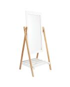Miroir sur pied Bella blanc - 47x40x107.5 cm