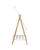 Miroir sur pied Bella blanc - 47x40x107.5 cm