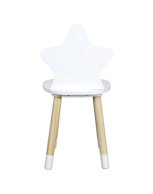 Chaise Etoile blanche - 28x27x54 cm