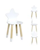 Chaise Etoile blanche - 28x27x54 cm