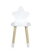 Chaise Etoile blanche - 28x27x54 cm