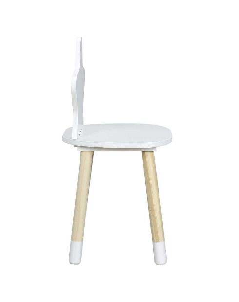 Chaise Etoile blanche - 28x27x54 cm