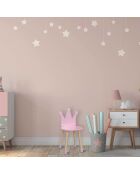 Chaise Couronne rose - 28x27x54 cm