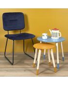 2 Tables gigognes bleu/jaune