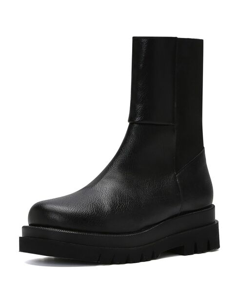Boots Fiora noires - Talon 5 cm