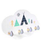 Porte-manteau Nuage blanc - 34x5.5x22 cm