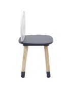Chaise Monsieur Heureux  bleue - 28x28x52 cm
