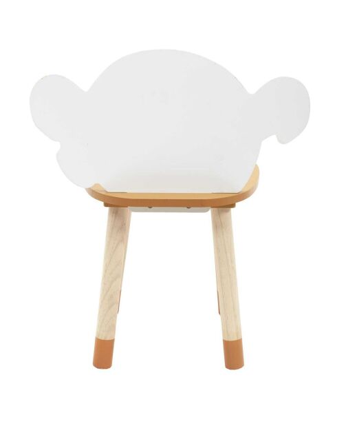 Chaise Madame Bonheur orange - 39.5x28x50 cm