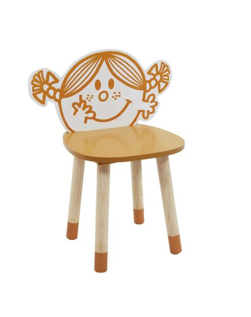 Chaise Madame Bonheur orange - 39.5x28x50 cm