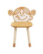 Chaise Madame Bonheur orange - 39.5x28x50 cm