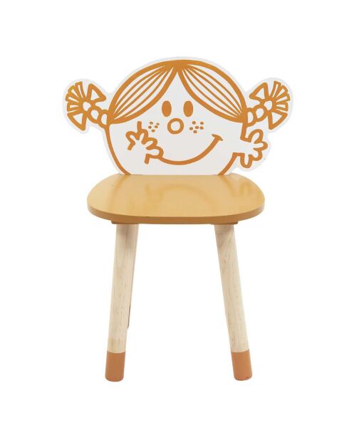 Chaise Madame Bonheur orange - 39.5x28x50 cm
