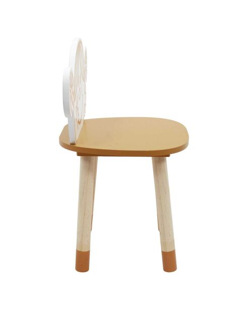 Chaise Madame Bonheur orange - 39.5x28x50 cm